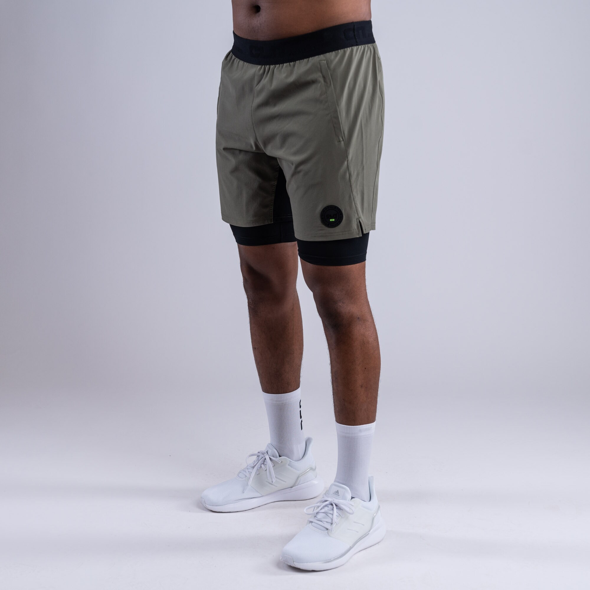 CLN Rep 2 in 1 shorts Dusty olive