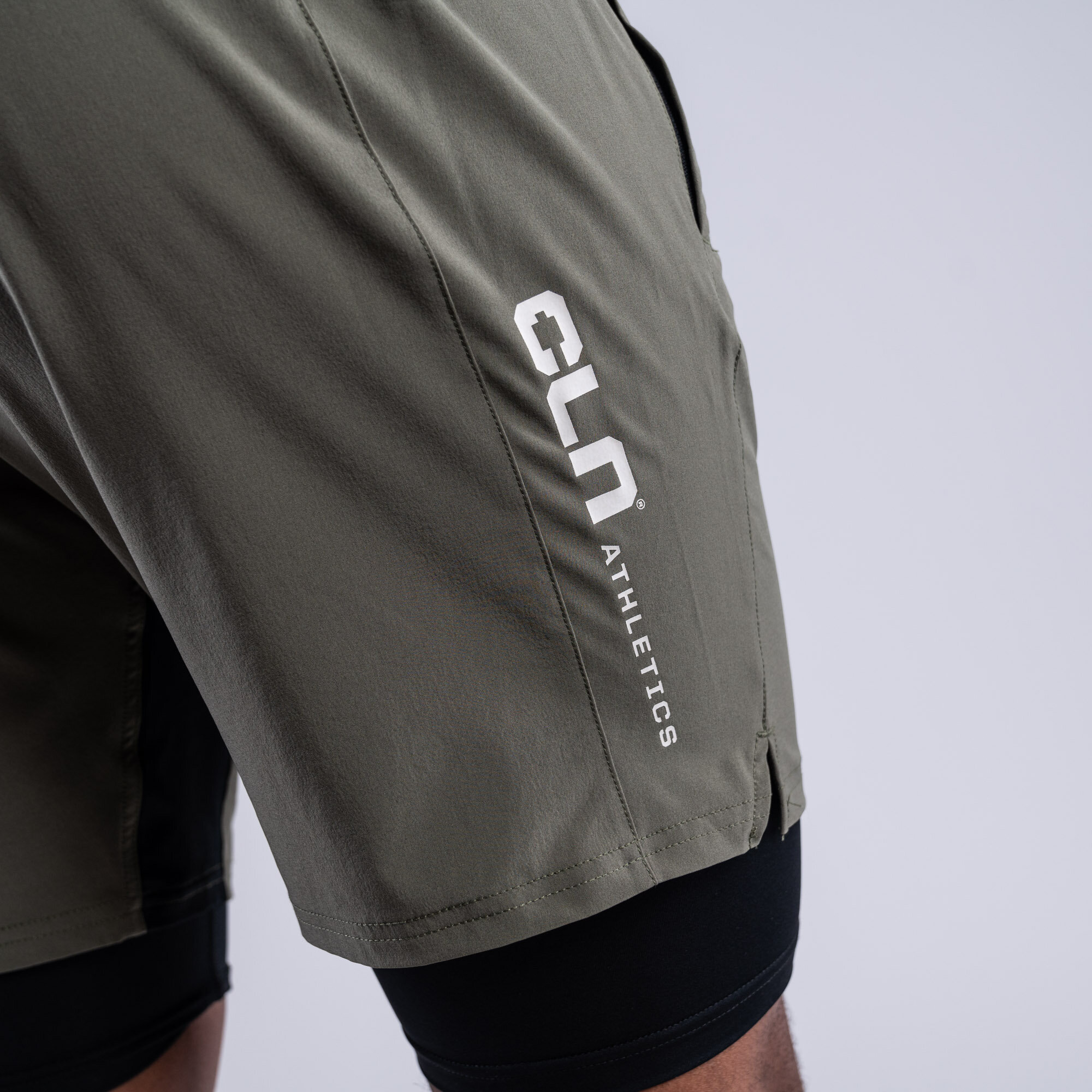 CLN Rep 2 in 1 shorts Dusty olive