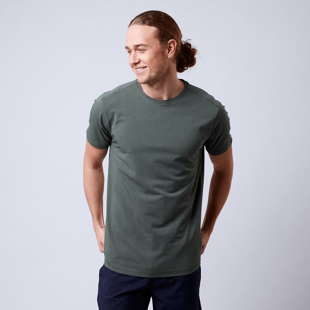 Flex bamboo t-shirt Moss green