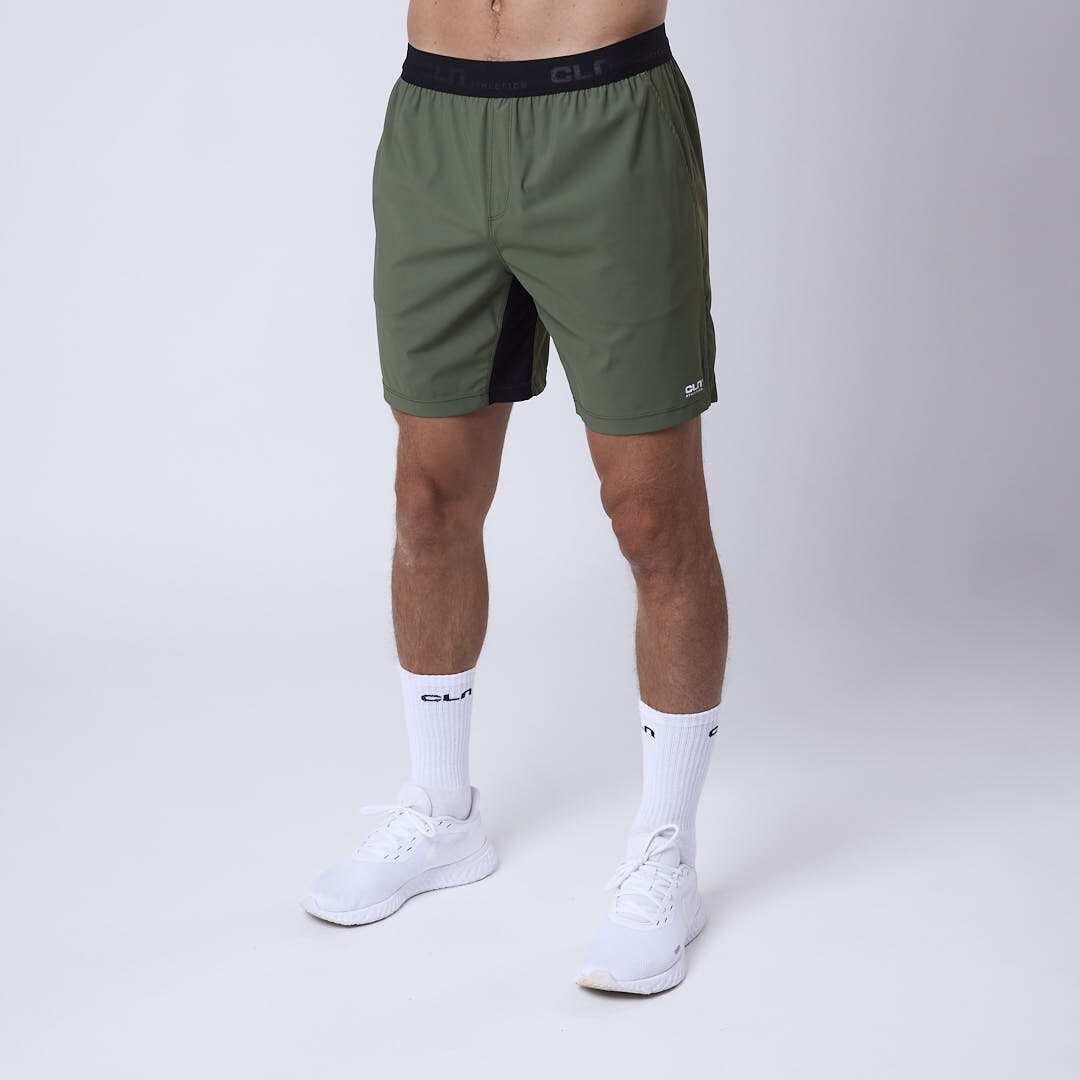 PR Stretch shorts Moss green