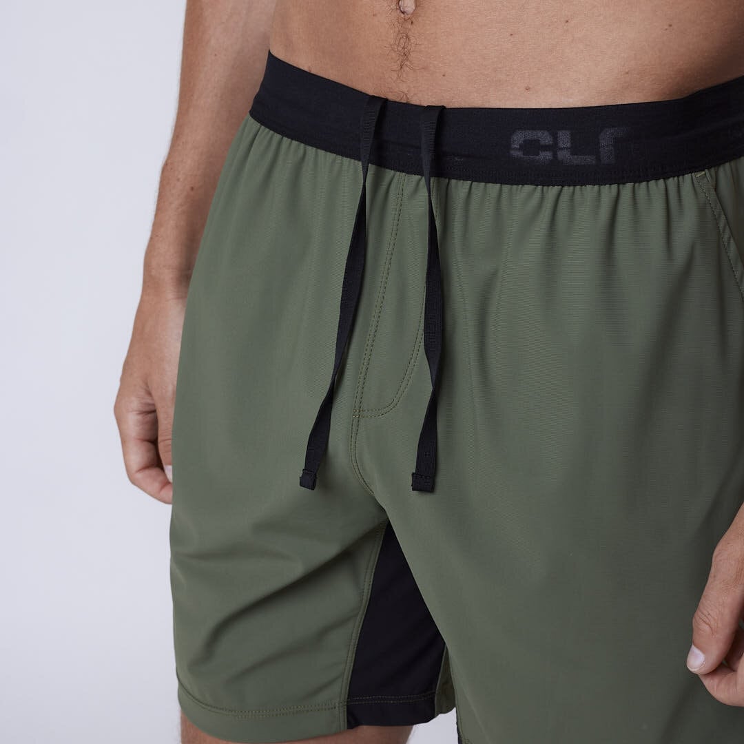 PR Stretch shorts Moss green