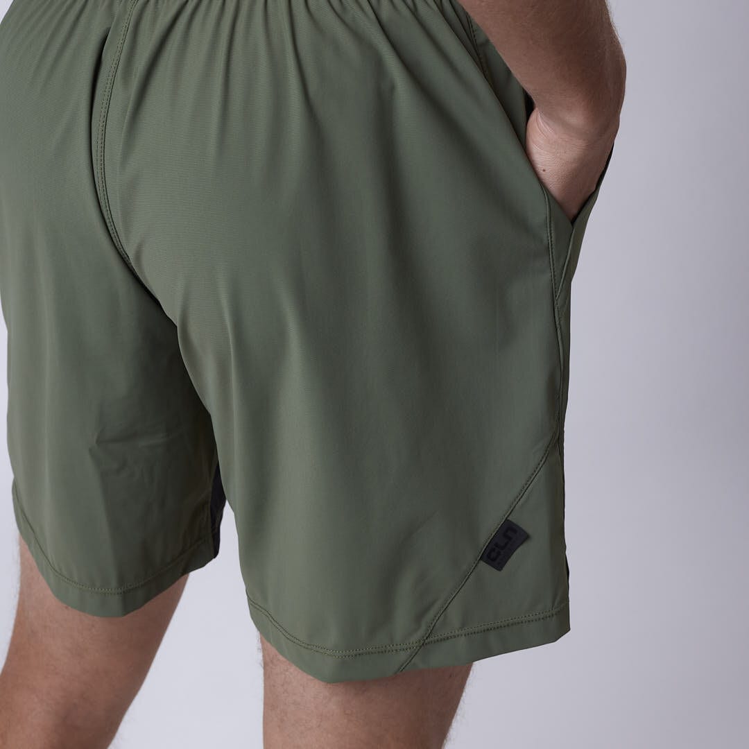 PR Stretch shorts Moss green