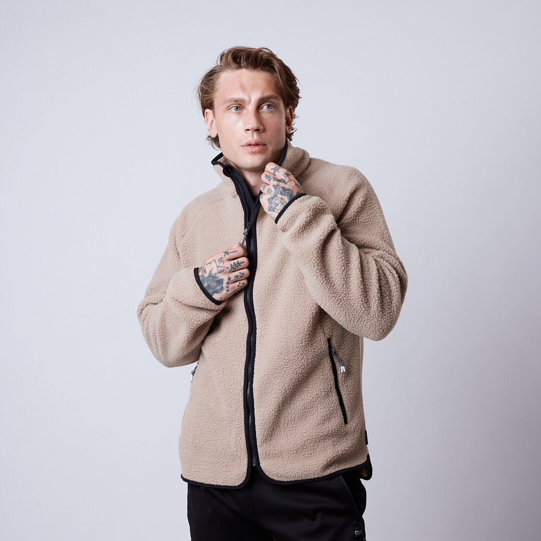 Clark fleece jacket Beige