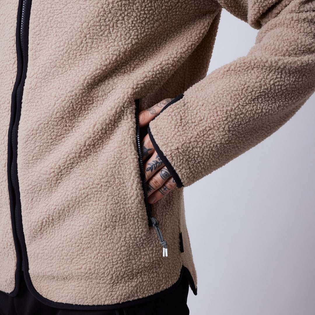 Clark fleece jacket Beige