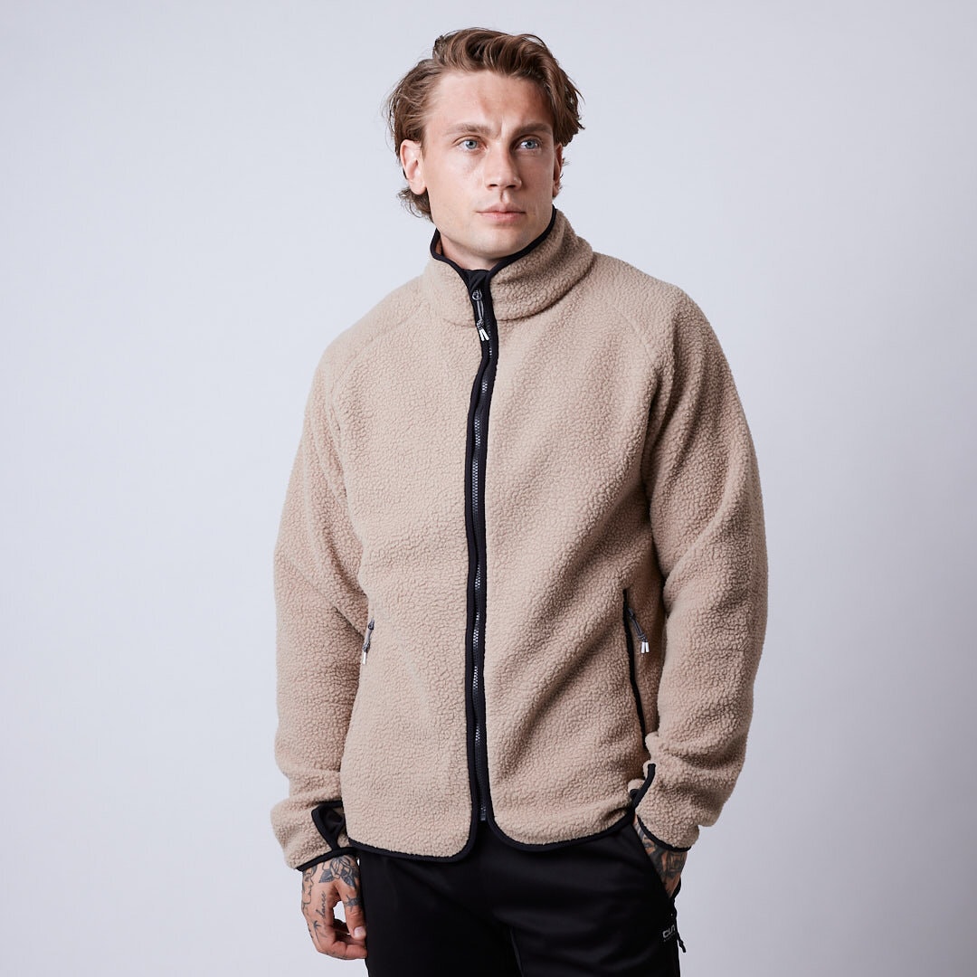 Clark fleece jacket Beige
