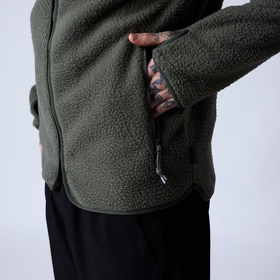 Clark fleece jacket Moss green