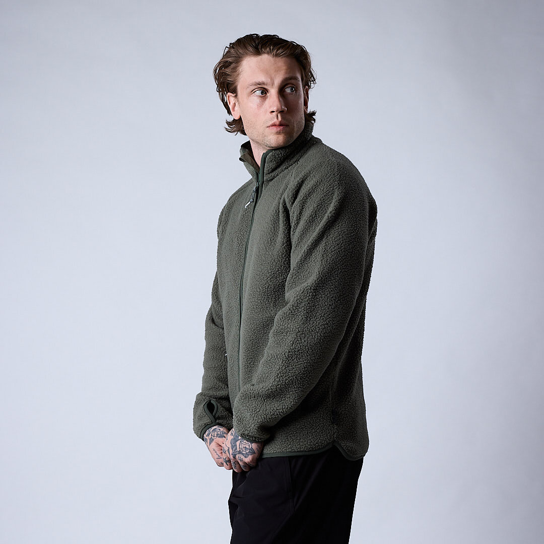 Clark fleece jacket Moss green