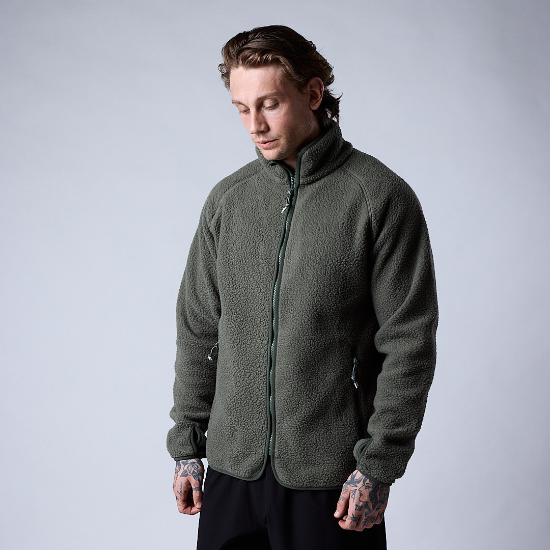 Clark fleece jacket Moss green