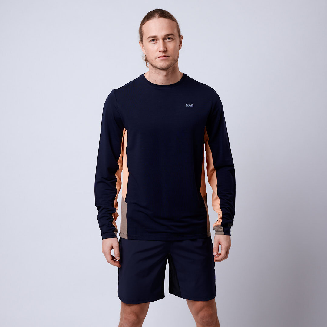 Mick longsleeve Night blue