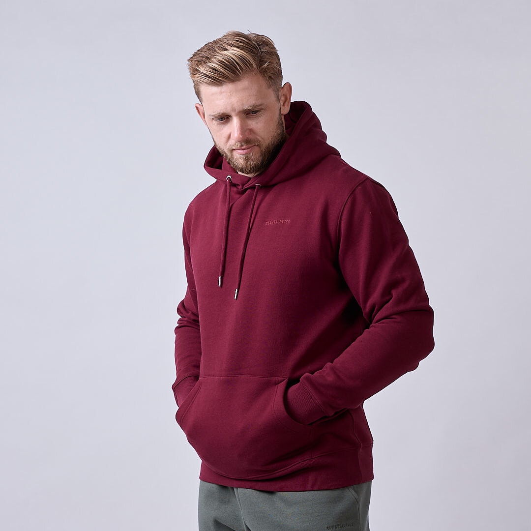 Core hoodie Men Dark red