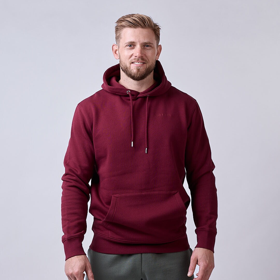 Core hoodie Men Dark red