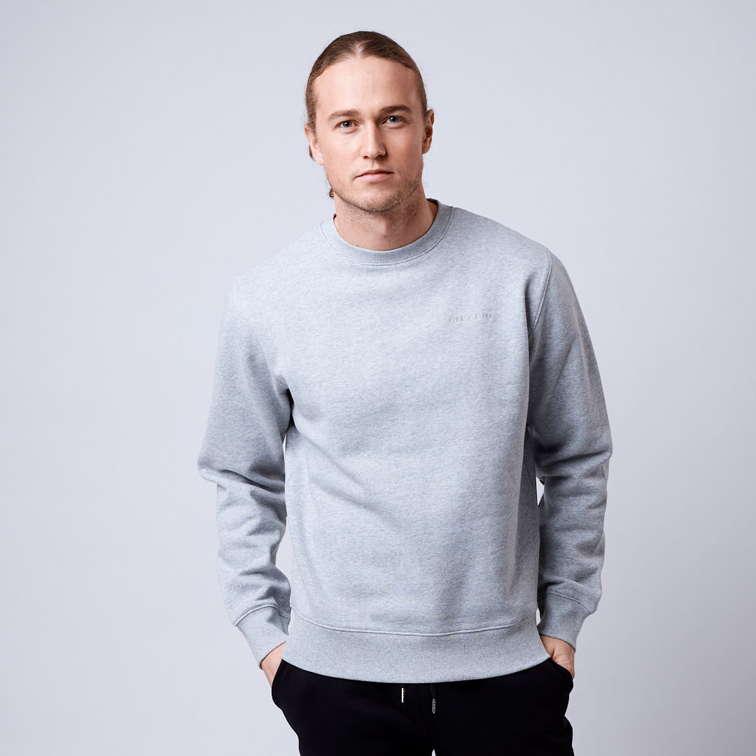 Core crewneck Men Grey melange