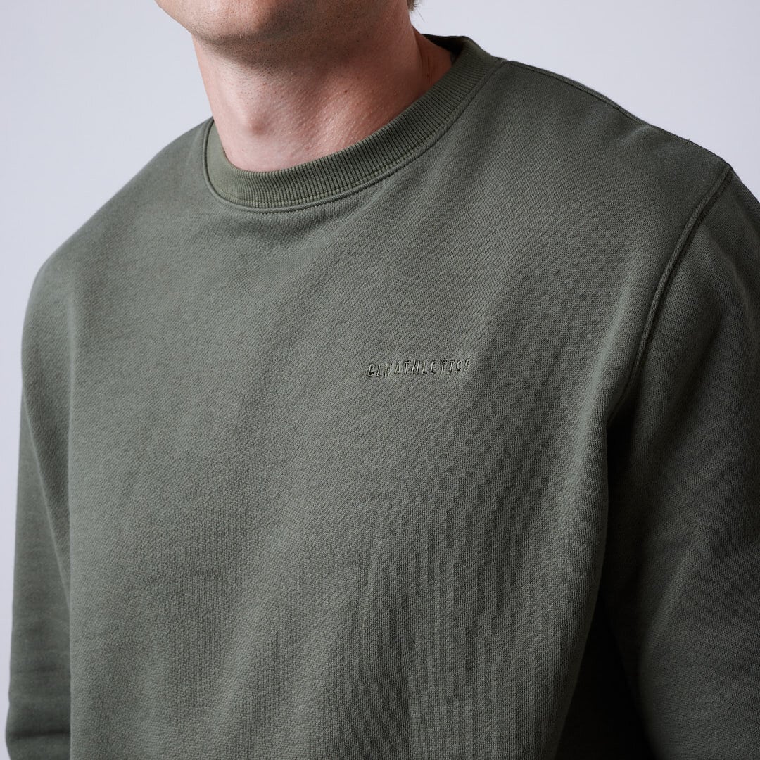 Core sweatshirt Men Moss green