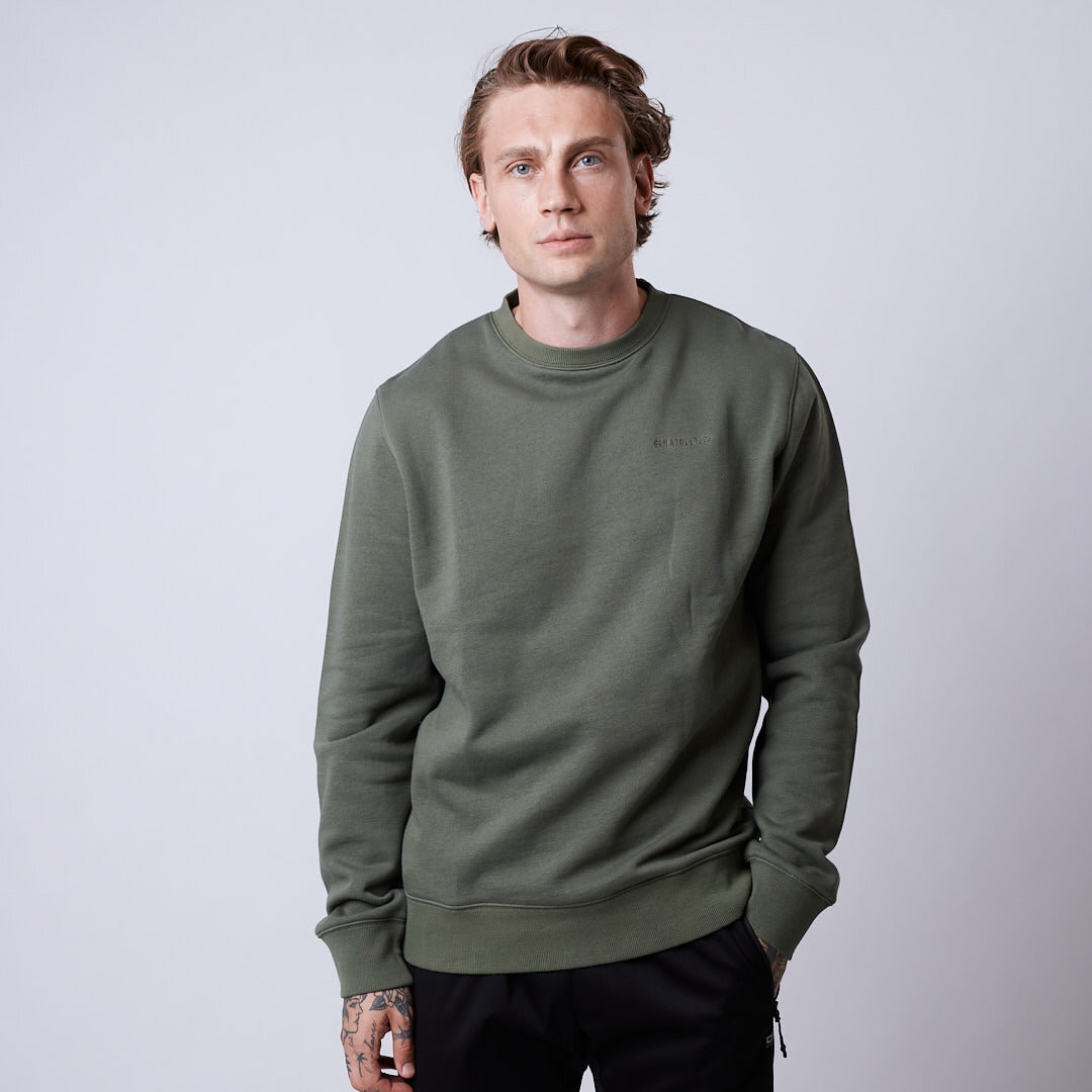 Core sweatshirt Men Moss green