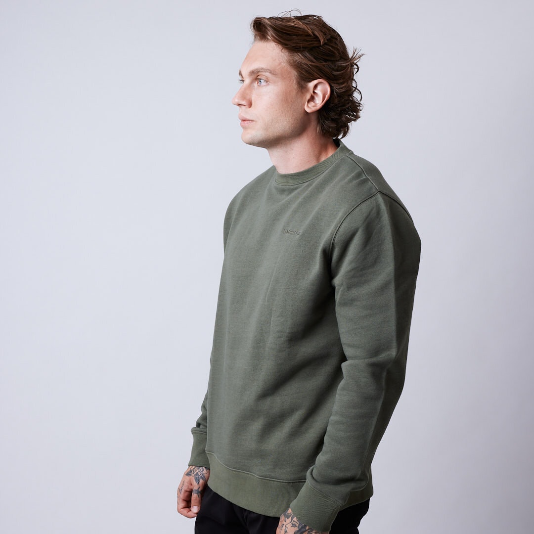 Core sweatshirt Men Moss green