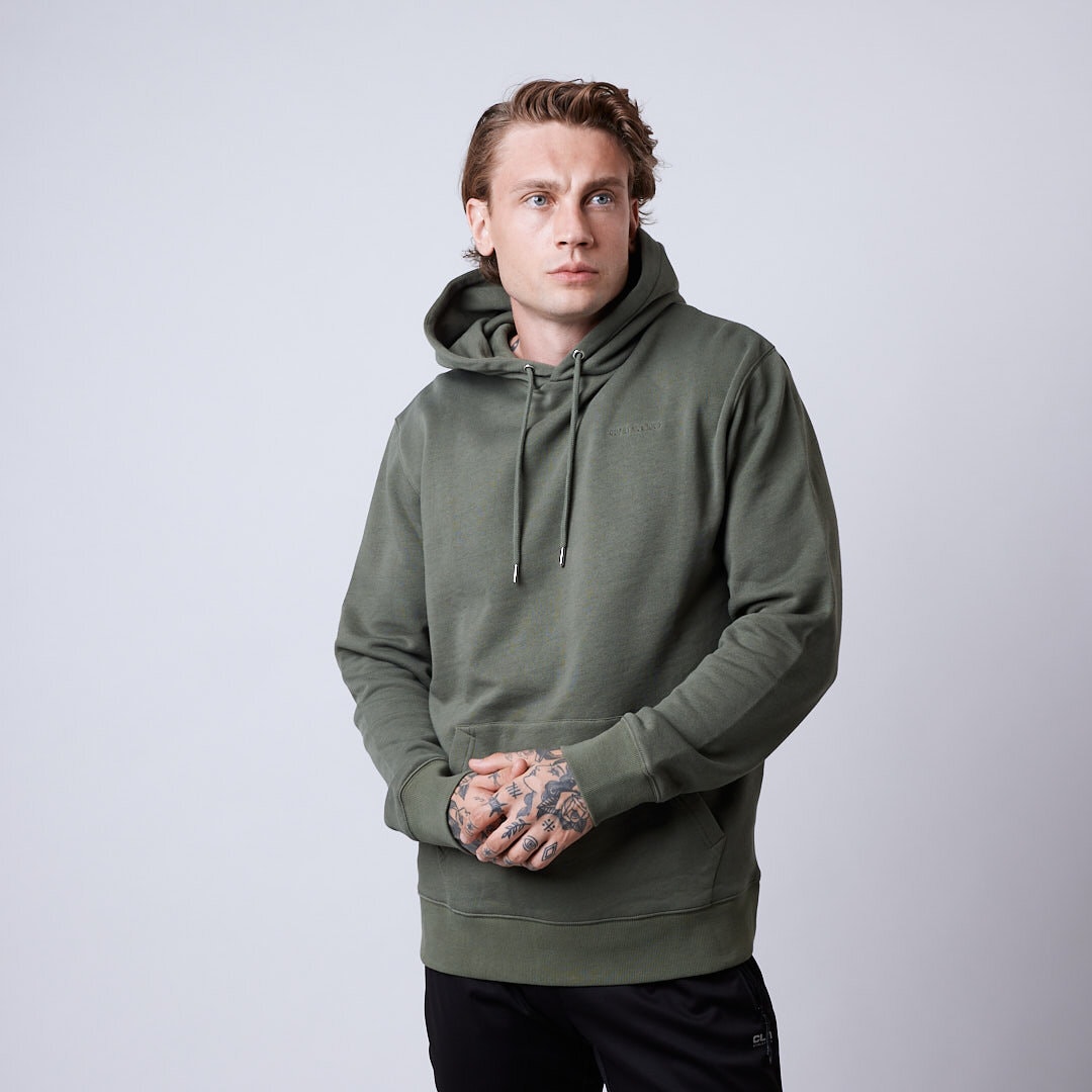 Core hoodie Men Moss green