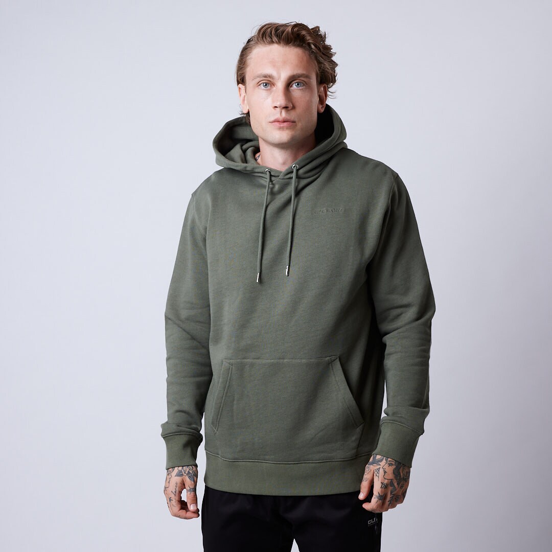 Core hoodie Men Moss green