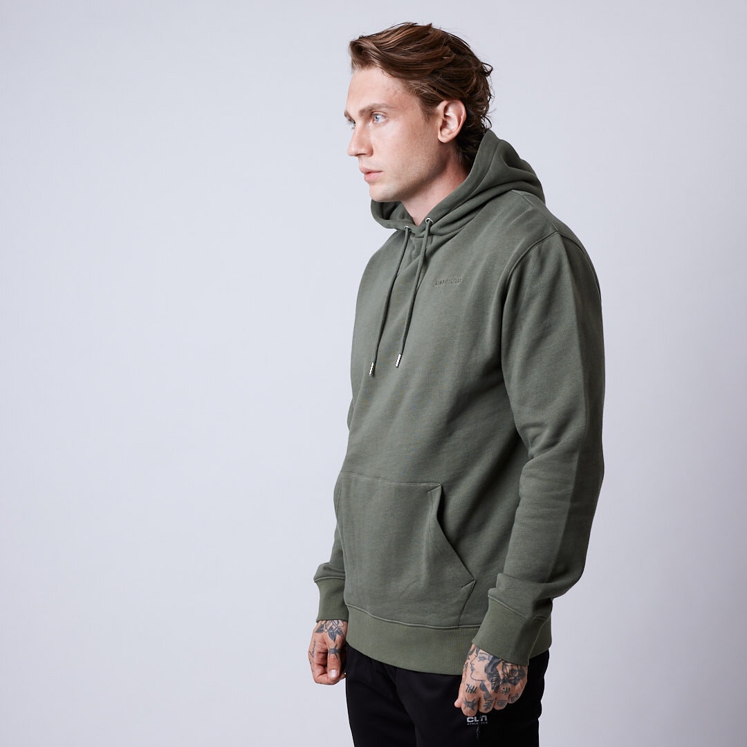 Core hoodie Men Moss green