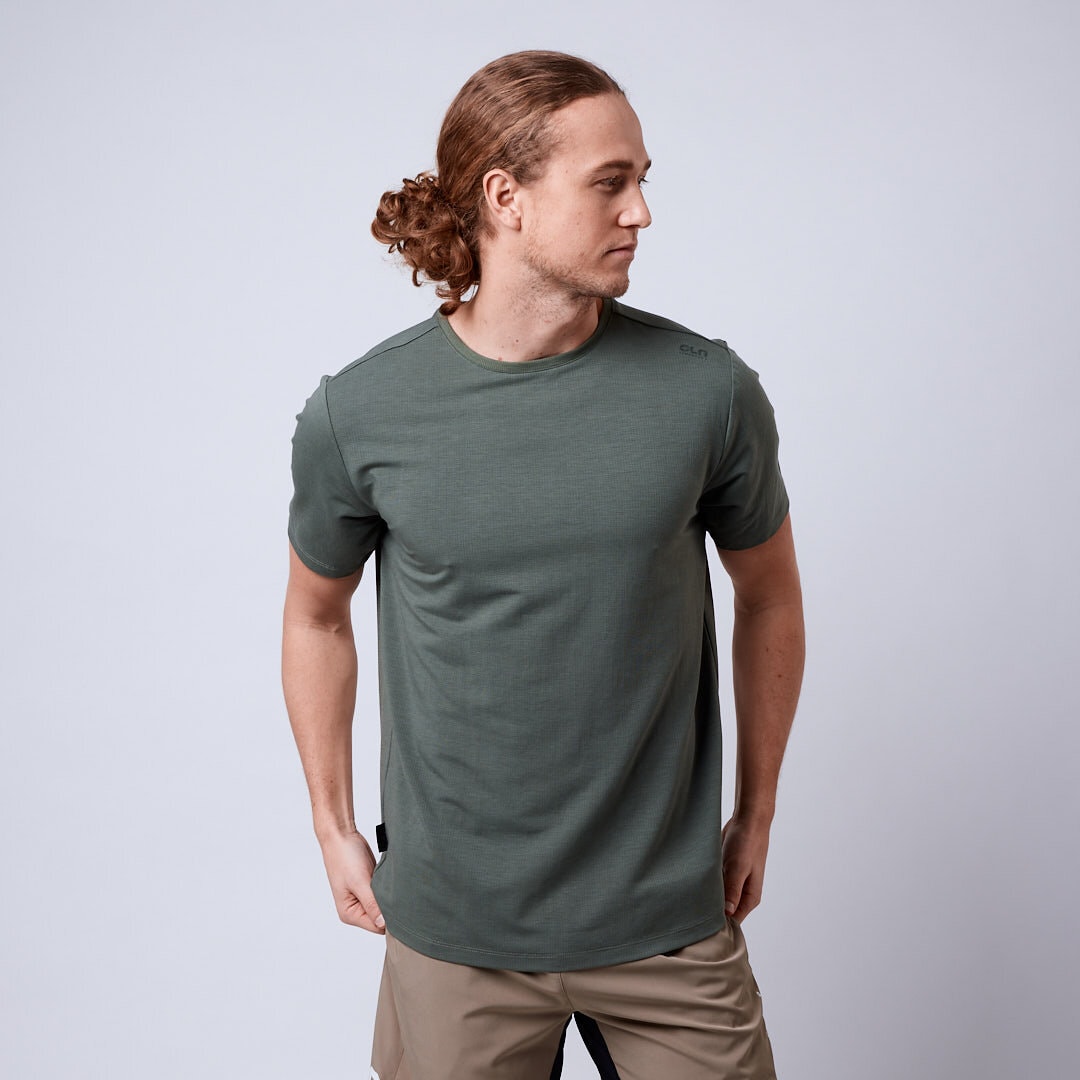 Vent t-shirt Moss green