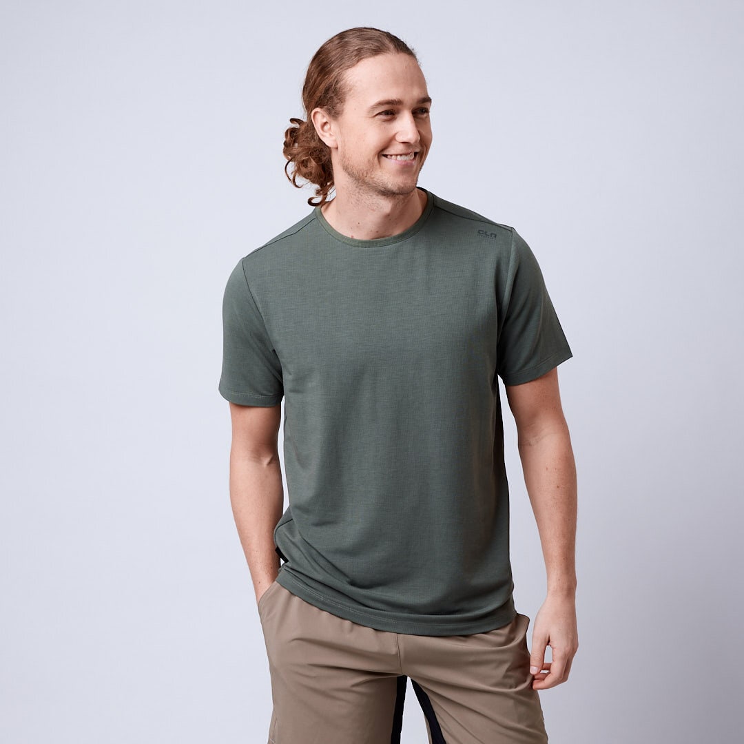 Vent t-shirt Moss green