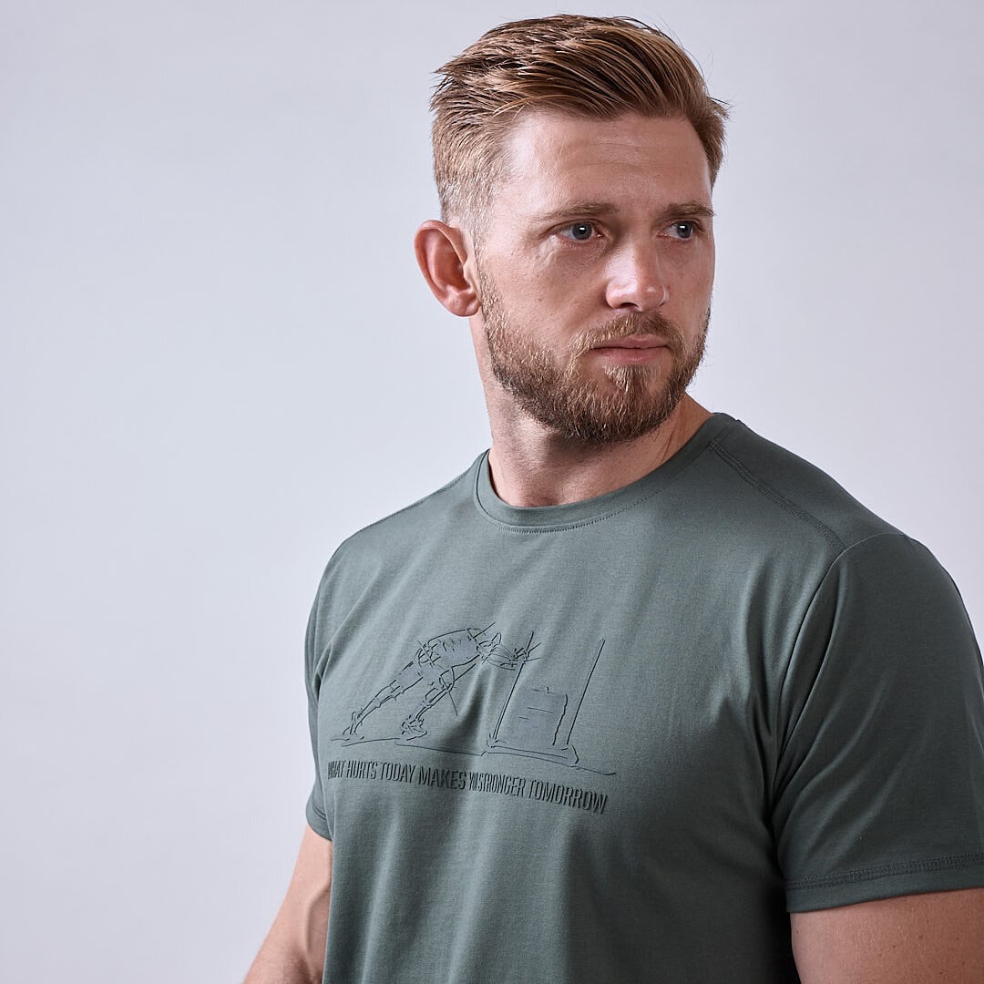 Sled t-shirt Moss green