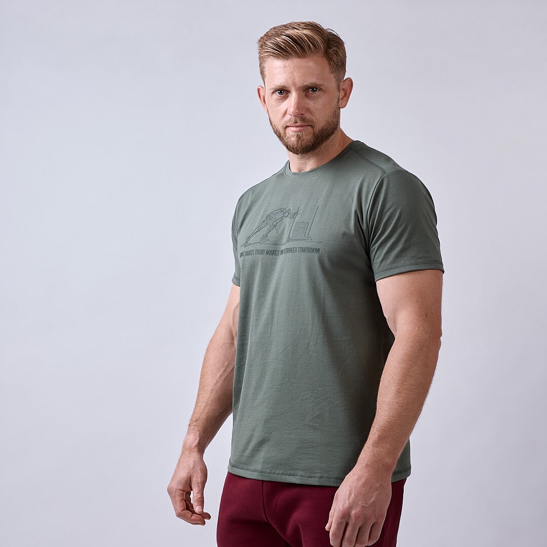 Sled t-shirt Moss green