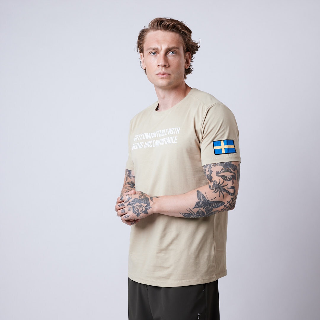 Plate t-shirt Light khaki