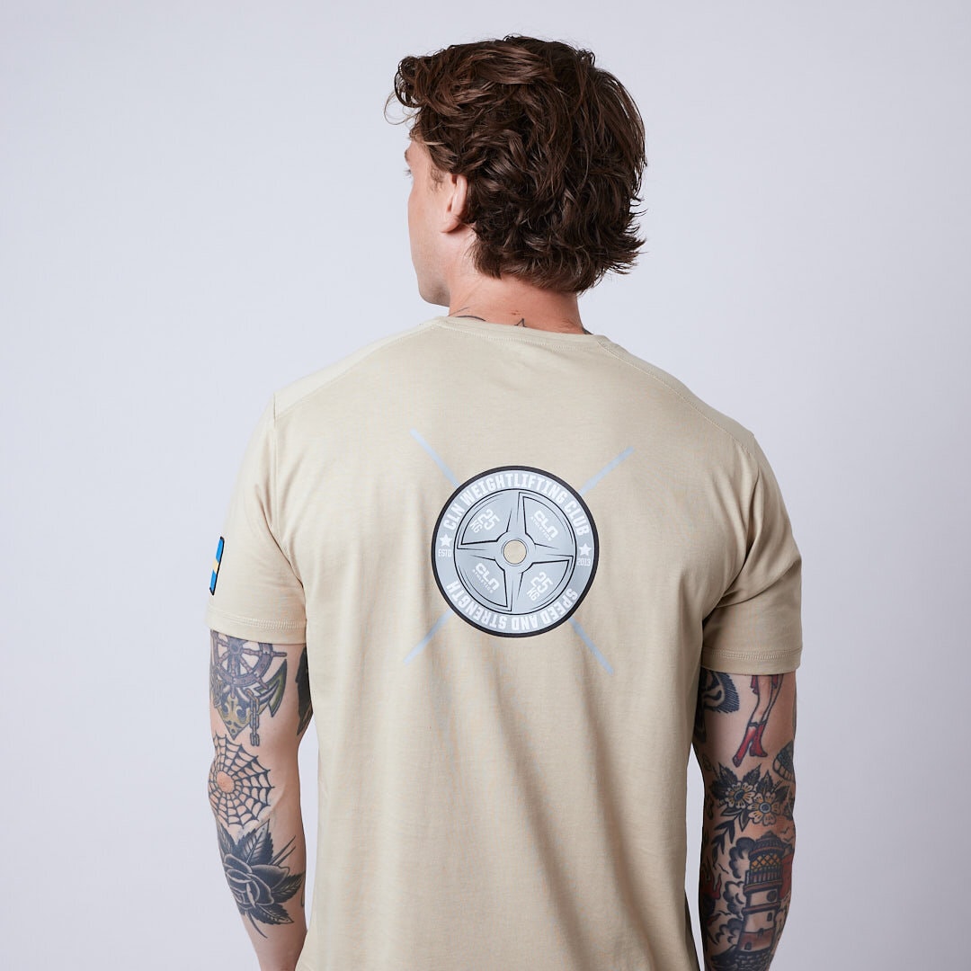 Plate t-shirt Light khaki