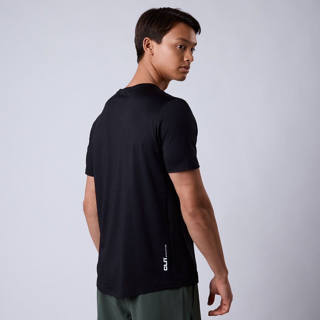 Flow mesh t-shirt Black