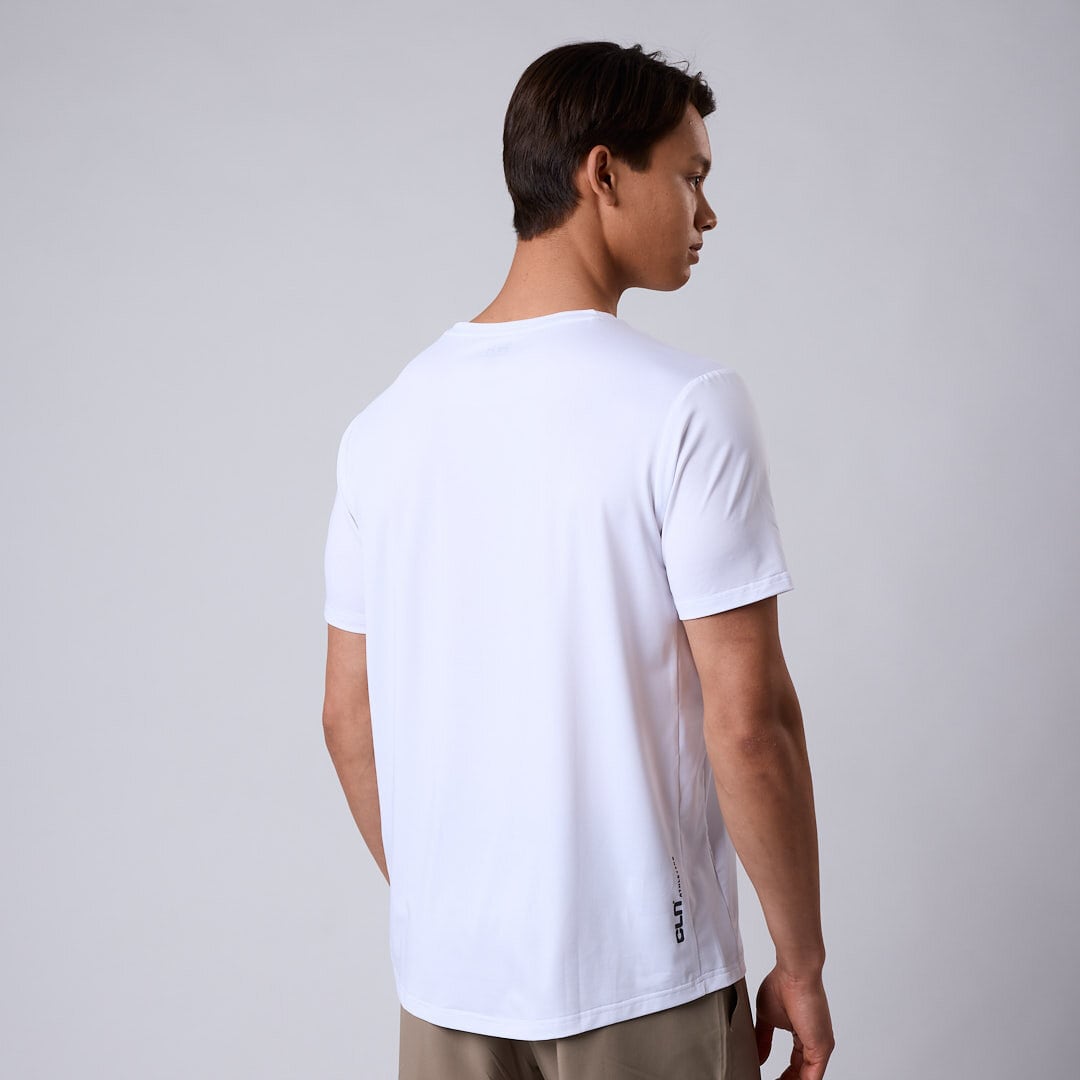 Flow mesh t-shirt White