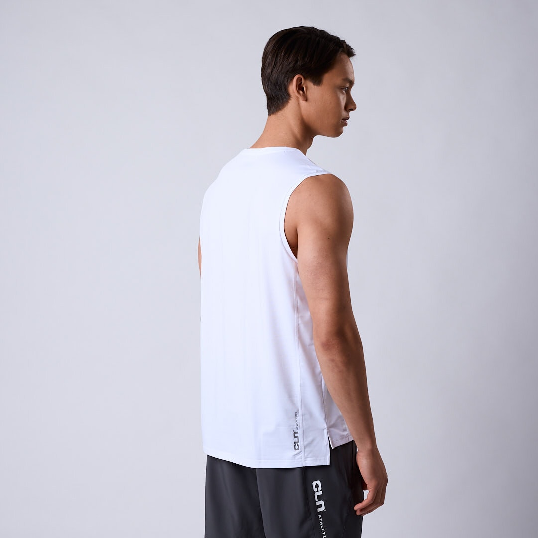 Pace mesh sleeveless White