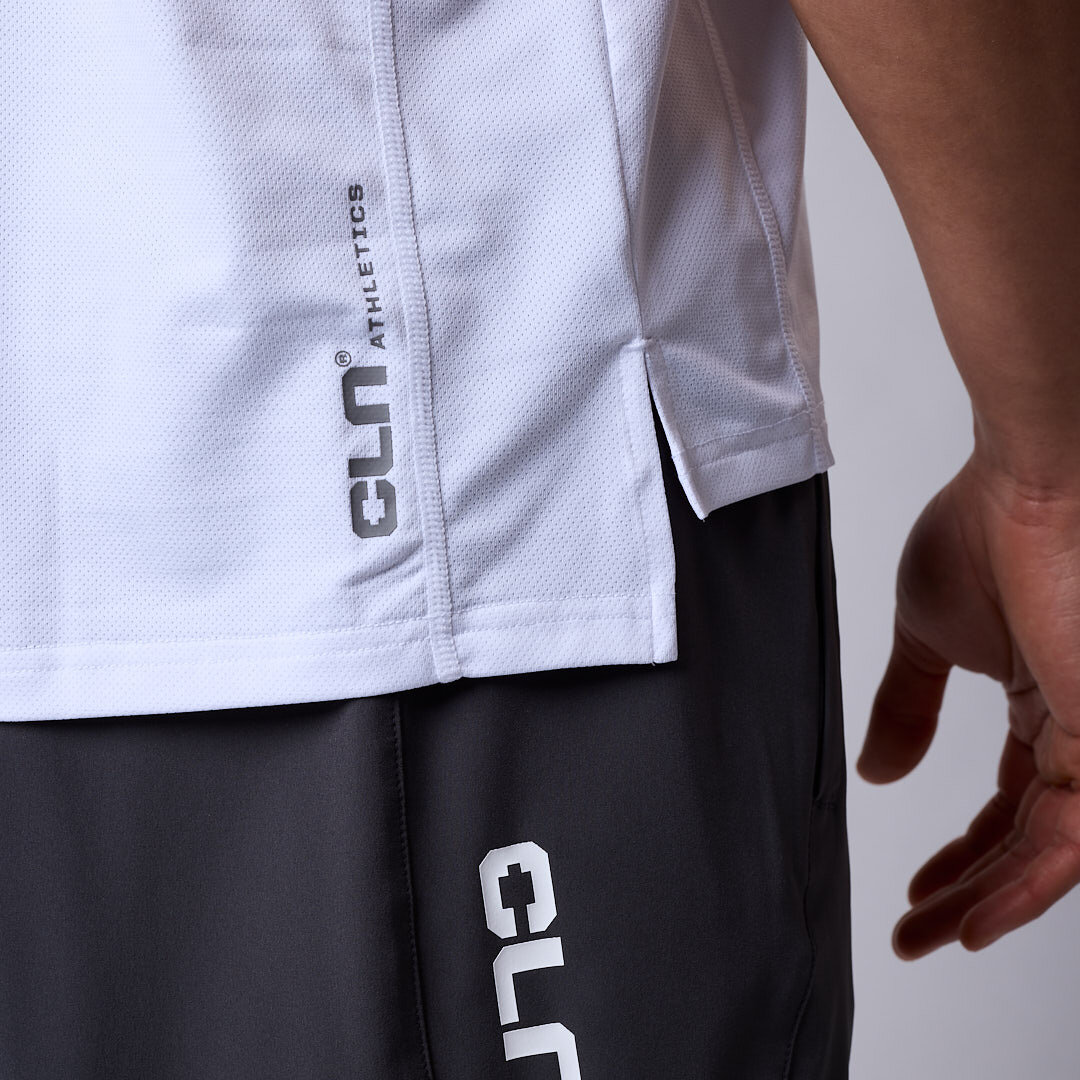Pace mesh sleeveless White