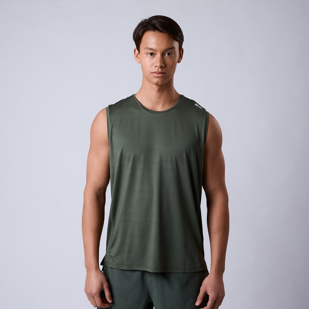 Pace mesh sleeveless Moss green