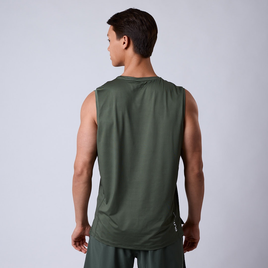 Pace mesh sleeveless Moss green