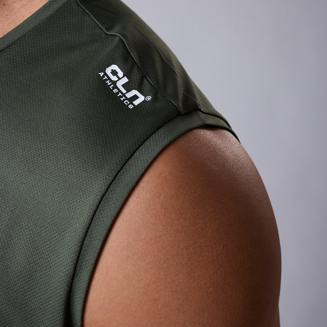 Pace mesh sleeveless Moss green