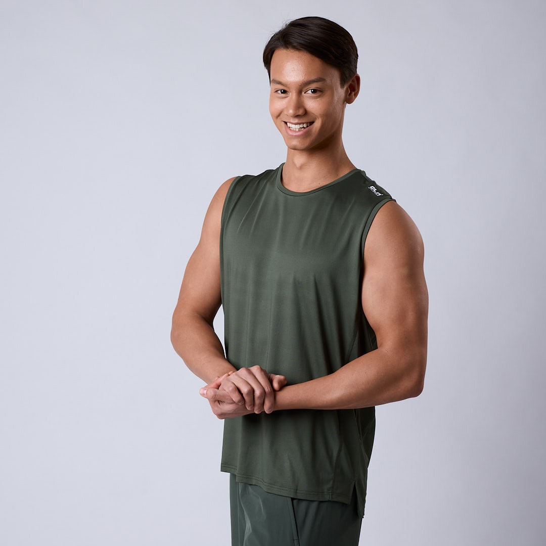 Pace mesh sleeveless Moss green