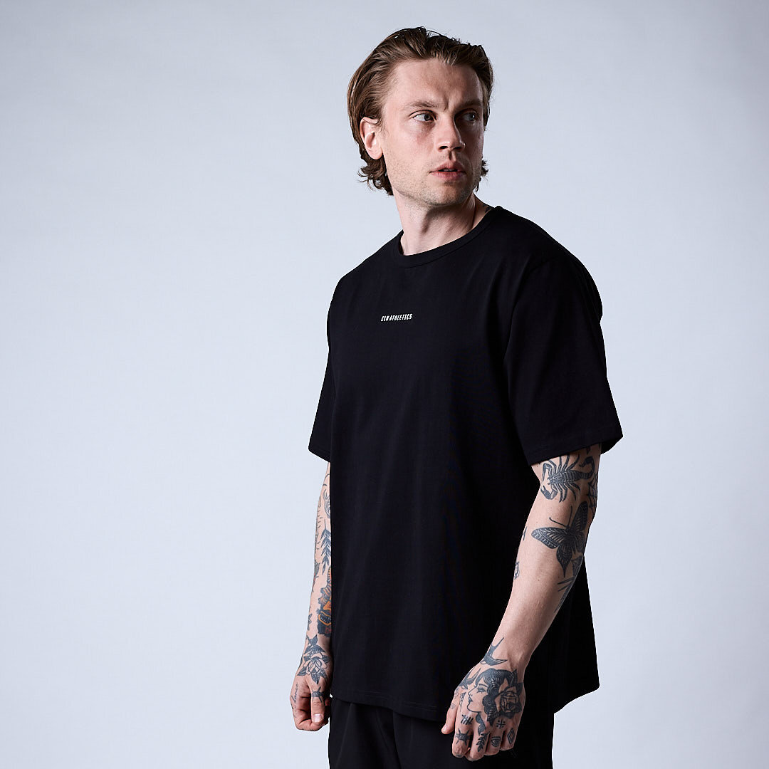 Core relaxed t-shirt print Men Black