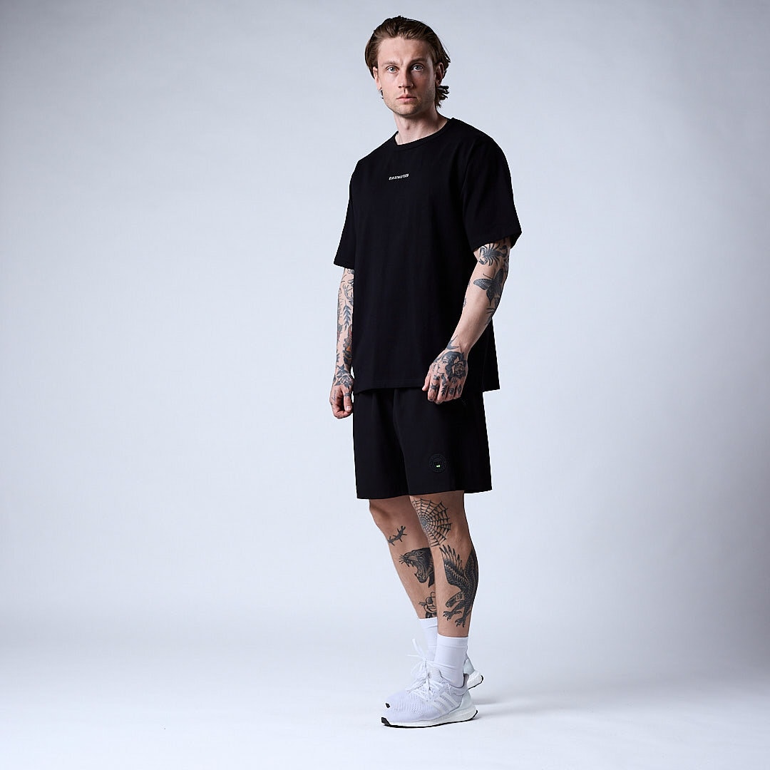 Core relaxed t-shirt print Men Black