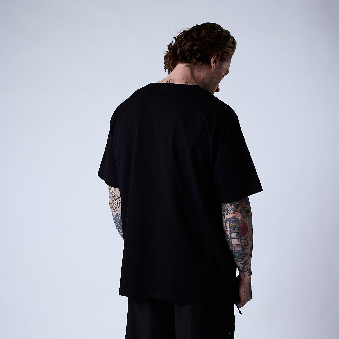 Core relaxed t-shirt print Men Black