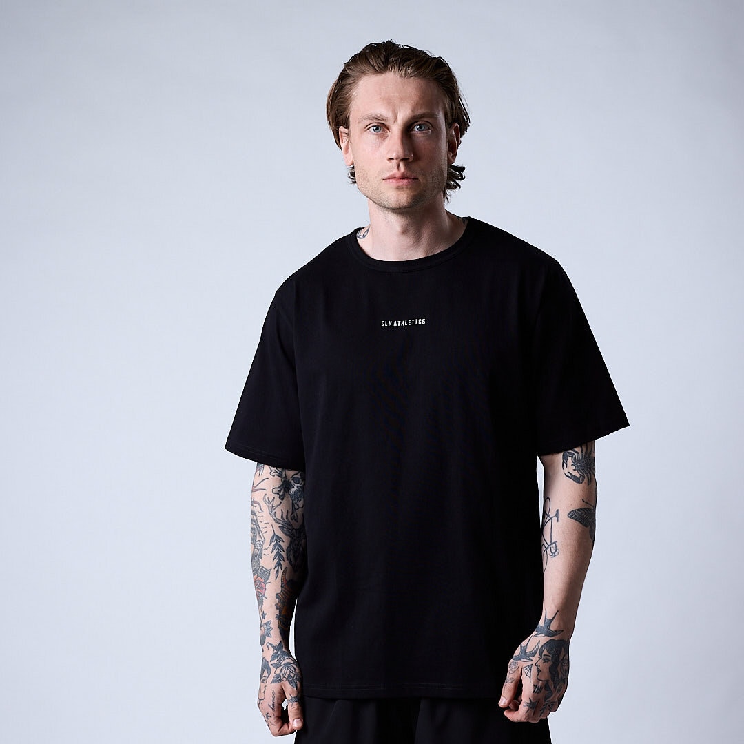 Core relaxed t-shirt print Men Black
