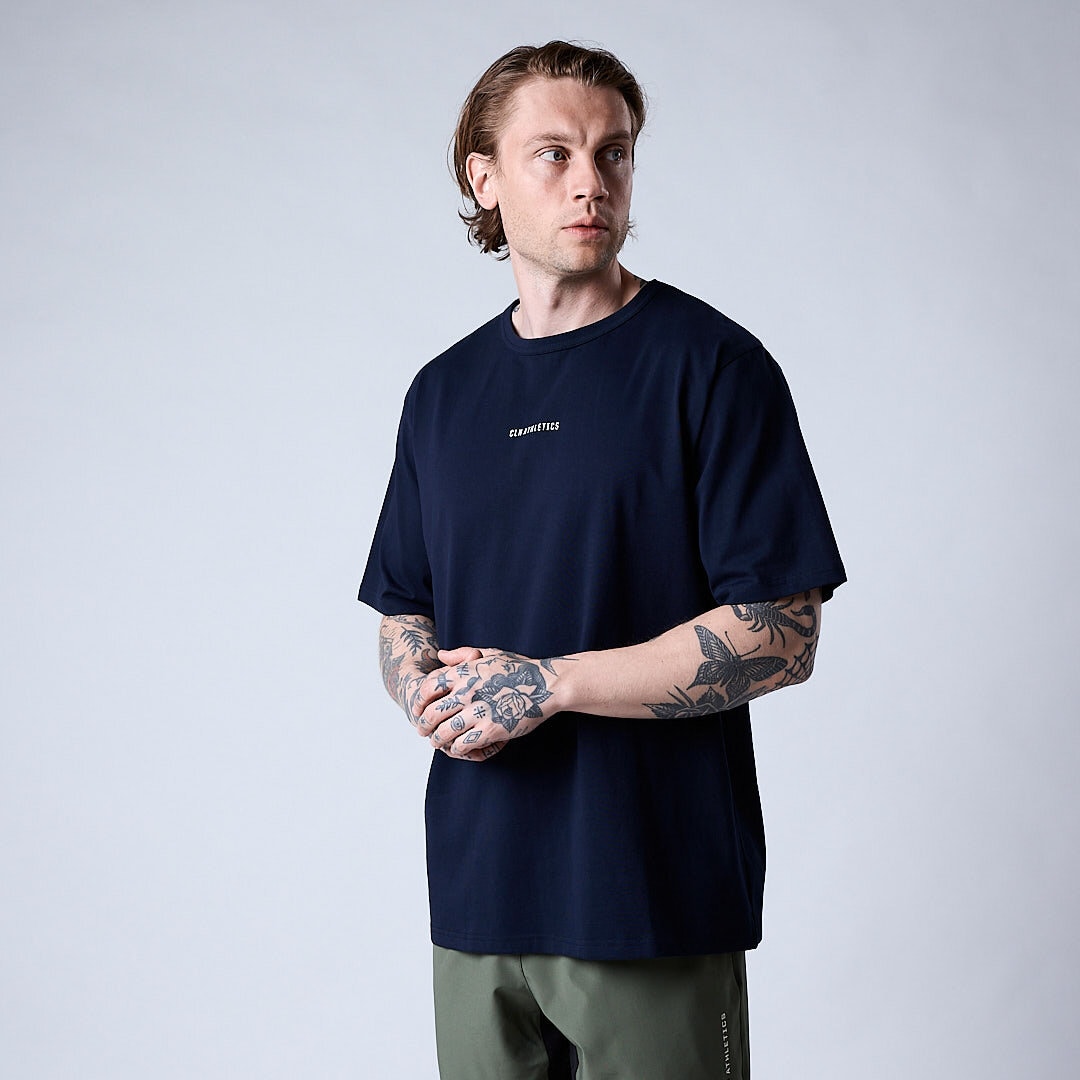 Core relaxed t-shirt print Men Navy
