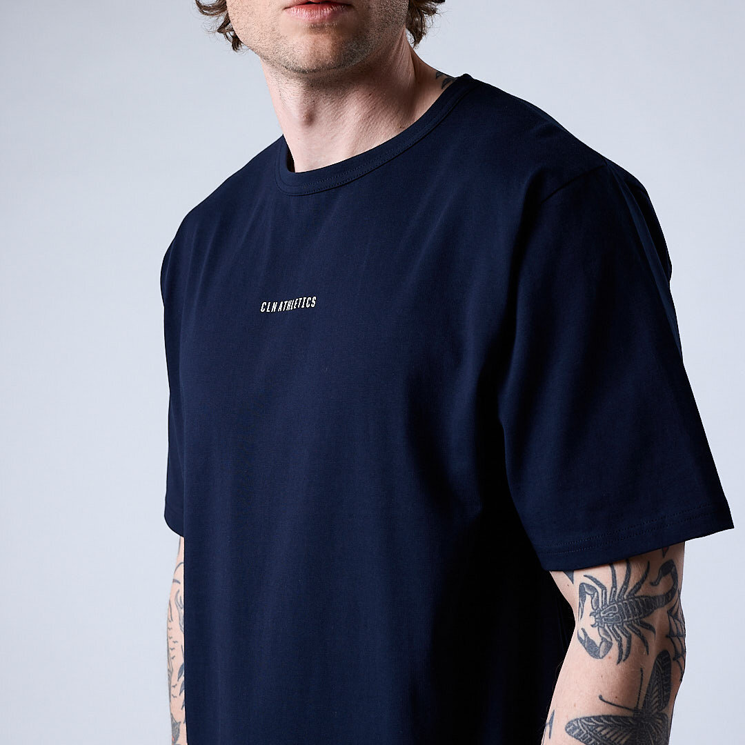 Core relaxed t-shirt print Men Navy