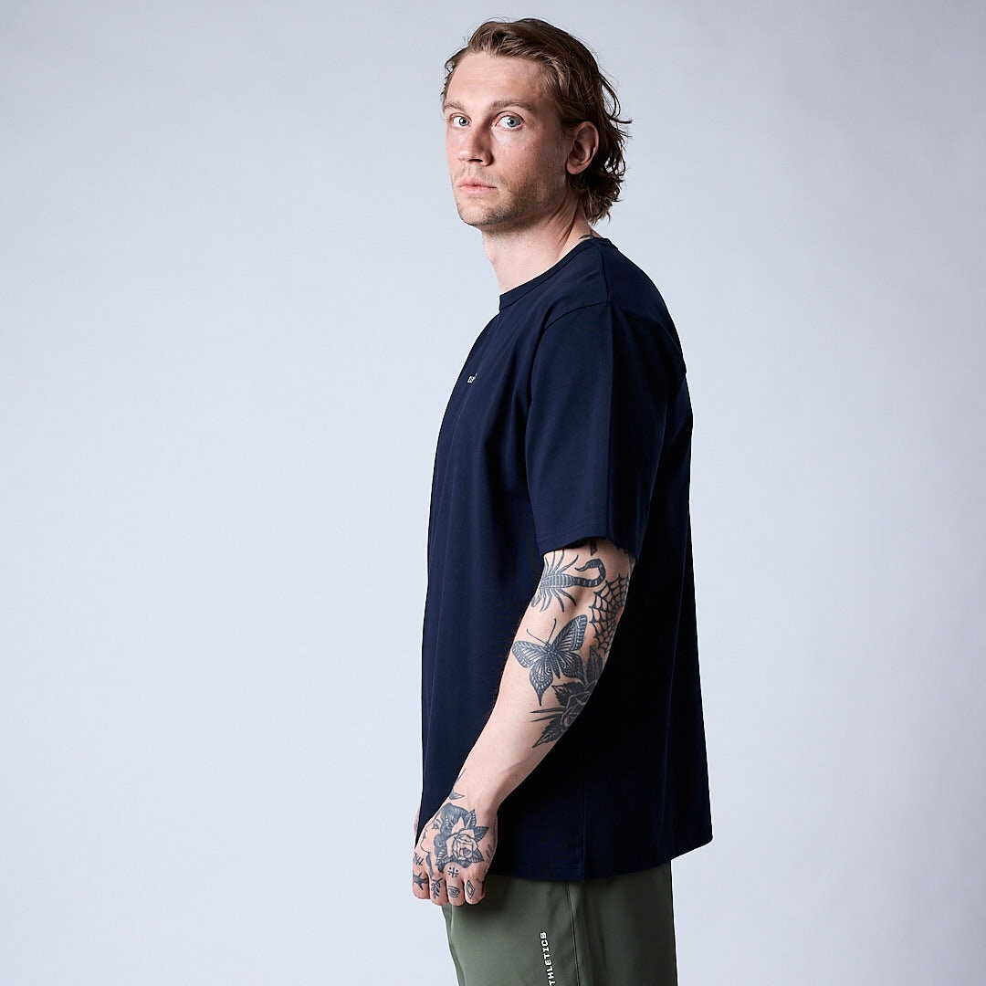 Core relaxed t-shirt print Men Navy