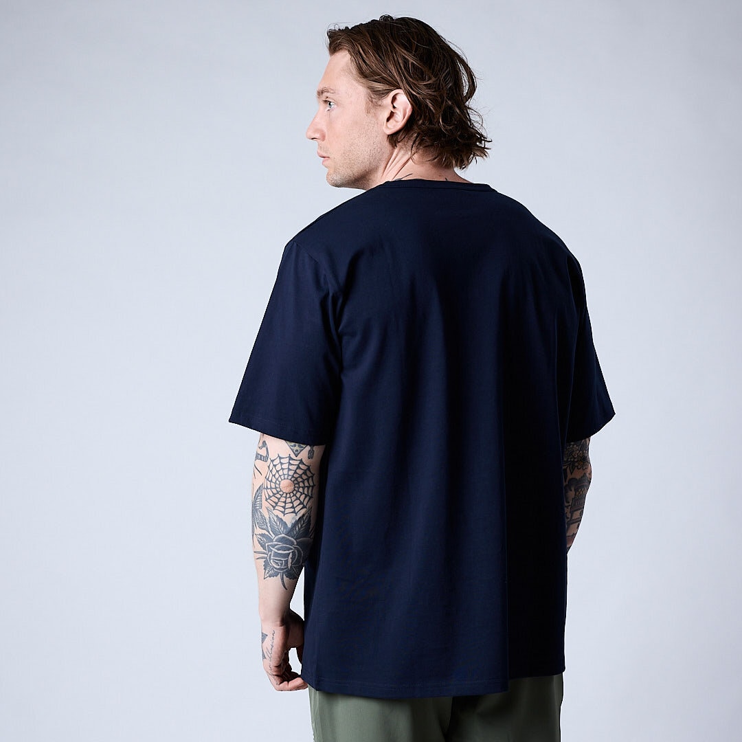 Core relaxed t-shirt print Men Navy