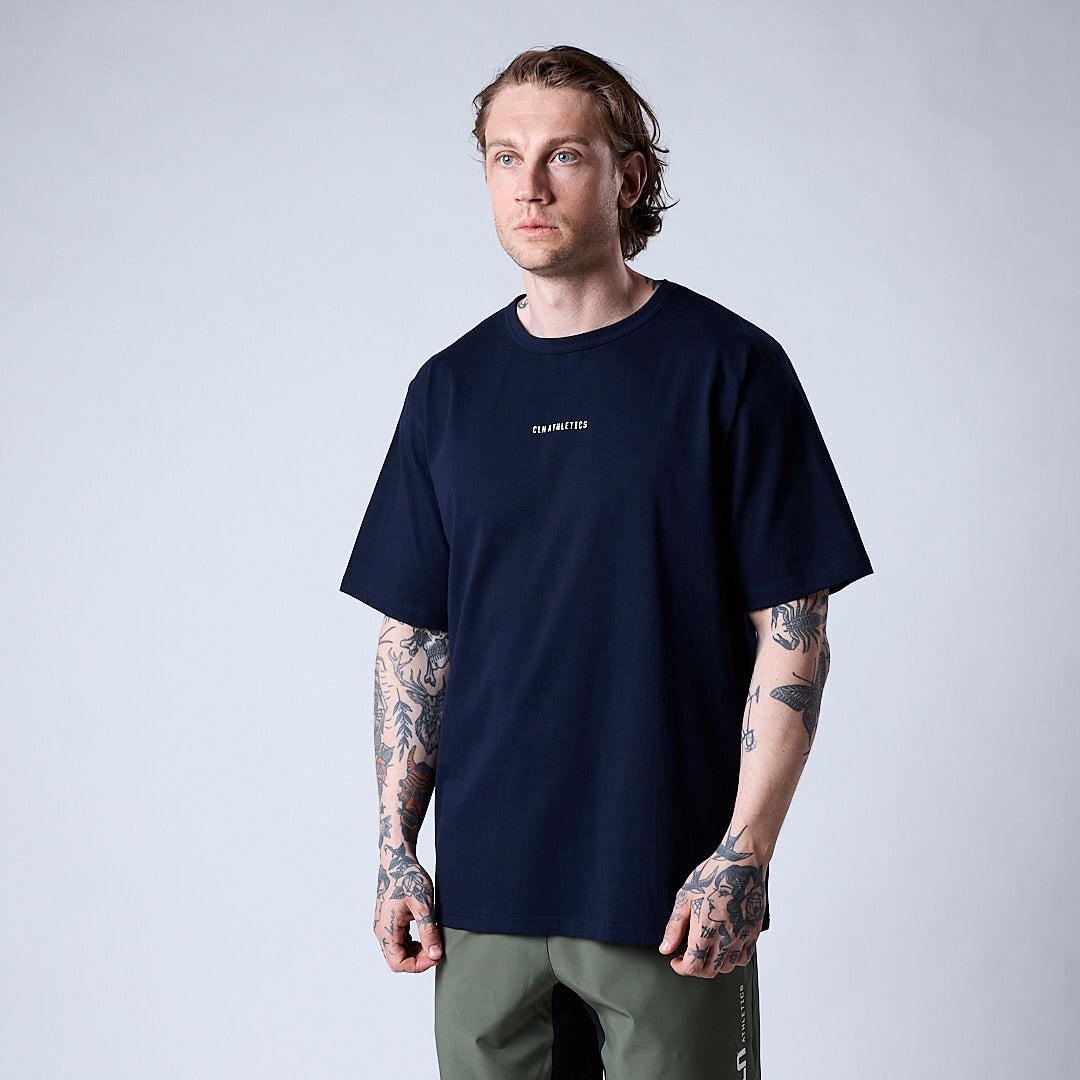 Core relaxed t-shirt print Men Navy