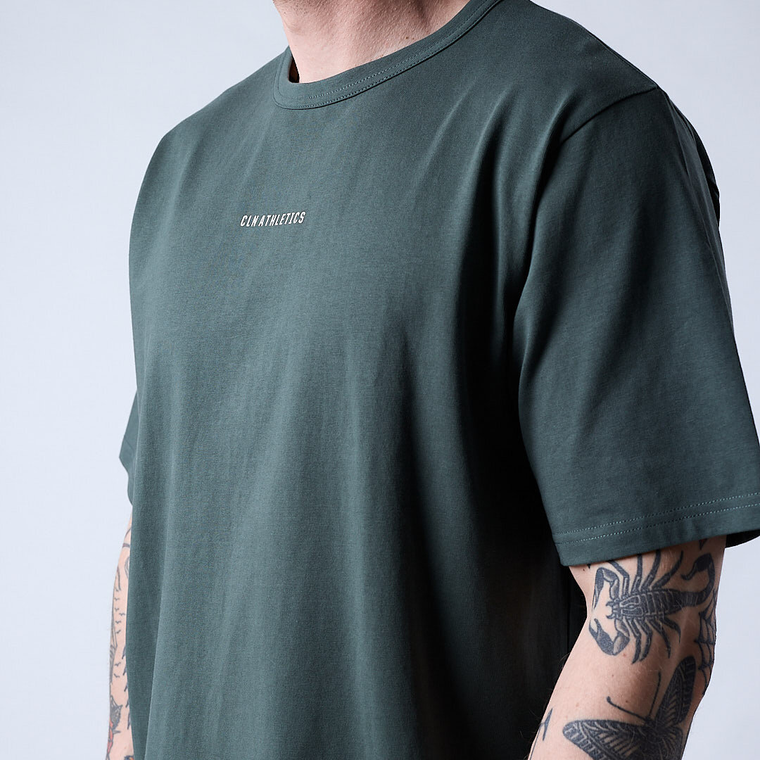Core relaxed t-shirt print Men Moss green