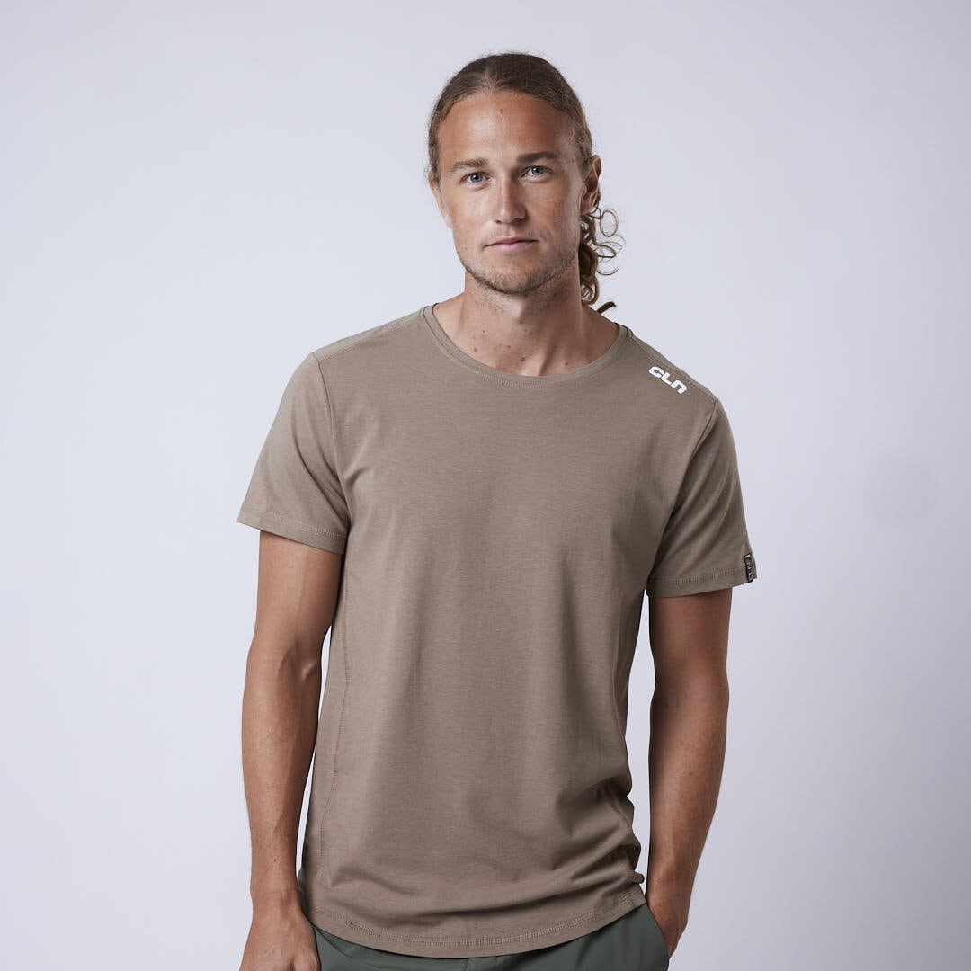 CLN Trap bamboo t-shirt Dark khaki