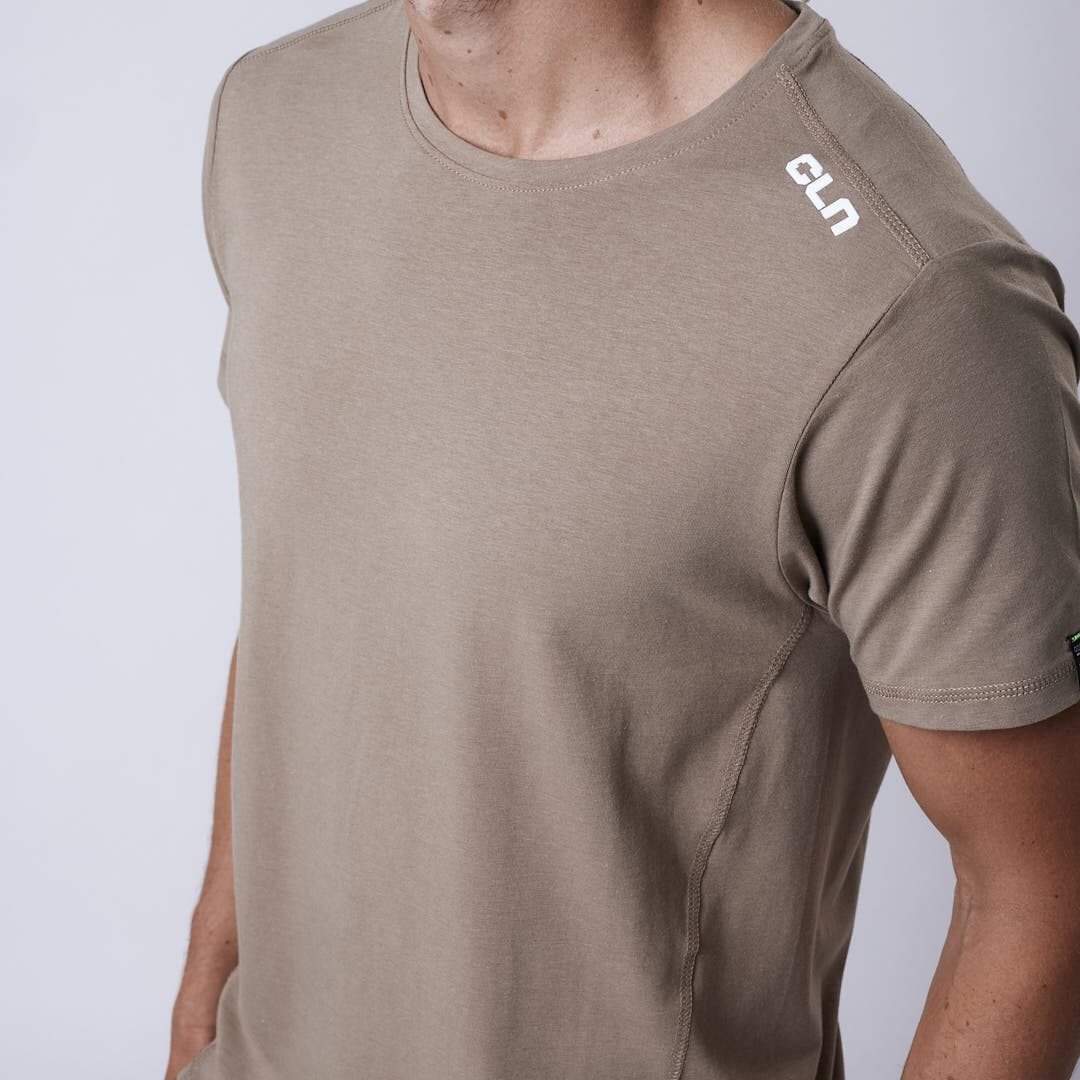 CLN Trap bamboo t-shirt Dark khaki