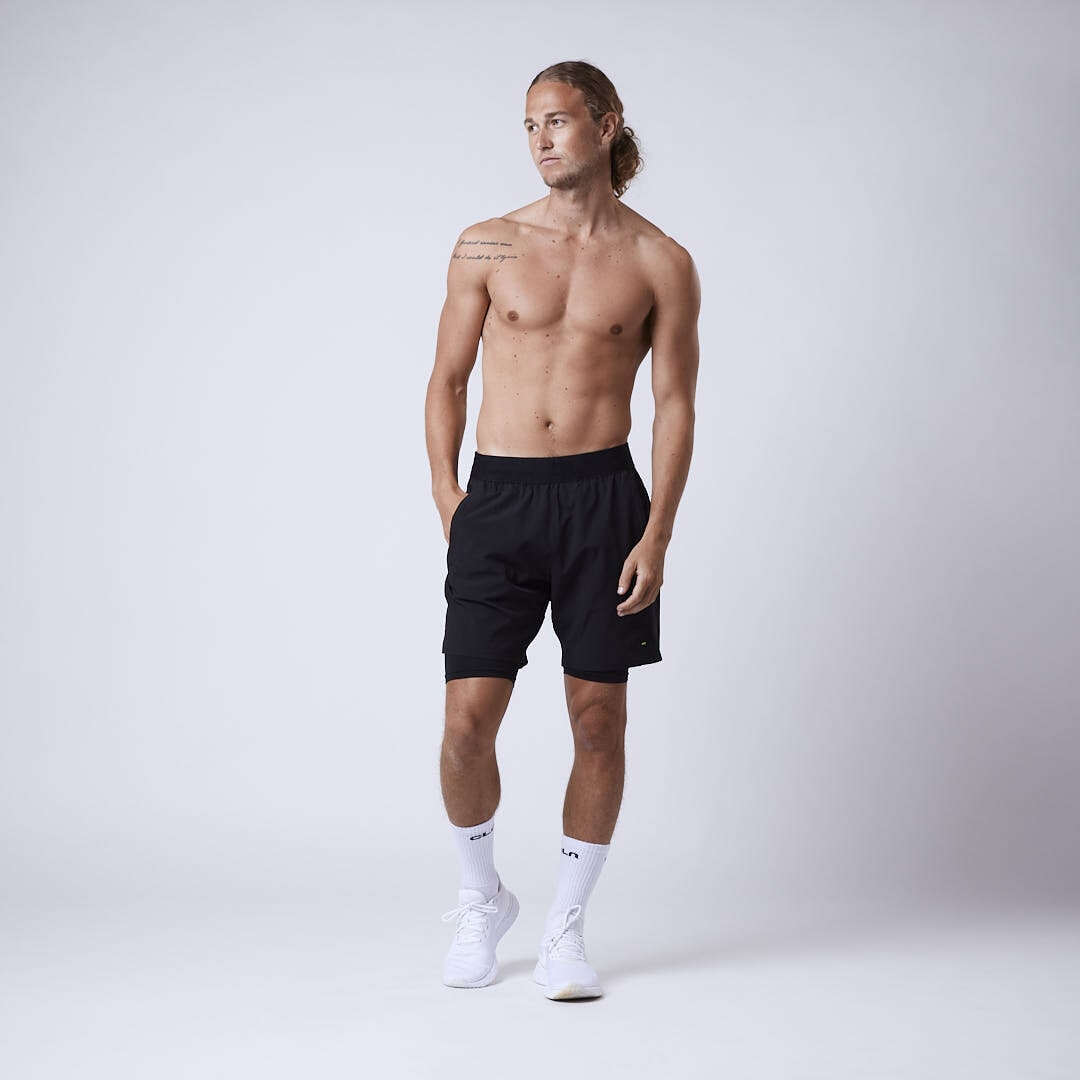 CLN Rep 2 in 1 shorts Black