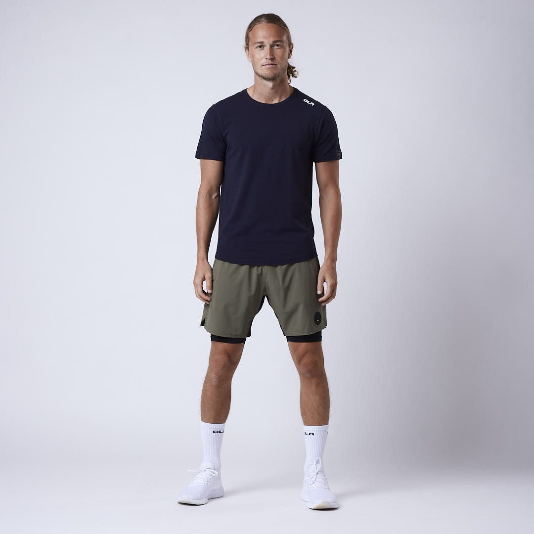 CLN Rep 2 in 1 shorts Dusty olive